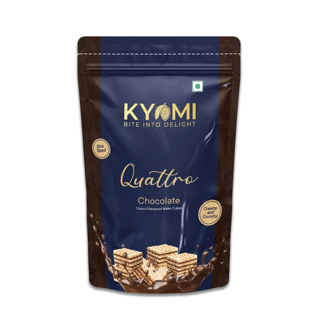 Quattro Wafer Cubes - Chocolate- 150gm